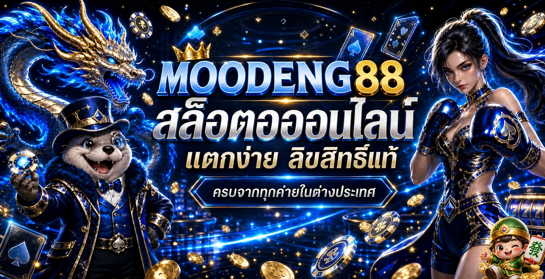 MOODENG88 สล็อต พร้อมมาสคอตและตัวละครแฟนตาซี
